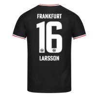 Eintracht Frankfurt Hugo Larsson #16 Gostujuci Dres 2023-24 Kratak Rukav